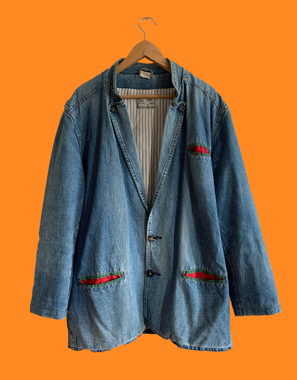 UNIQUE Unisex Vintage Large Denim Chore Utility Artist Jacket Etsy