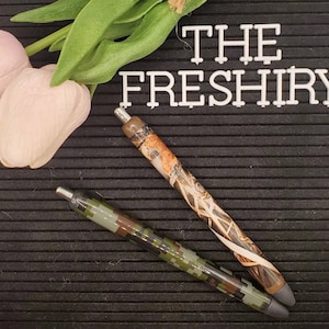 Camo, Camouflage, Hunter, Manly, gift for her, gift for him, Personalize, Customize, Cute, Resin, Resin Art, Resin pen, Refillable,
