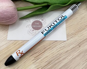 Fukitol, prescription, funny, Cute, Resin, Resin Art, Resin pen, Refillable,