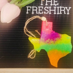 Texas Freshie, Car Freshies, Aroma Beads, create your own, air freshener, Custom, car candle, car scent