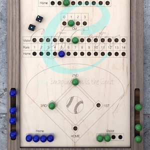 Juego de mesa de béisbol SVG archivo de corte láser