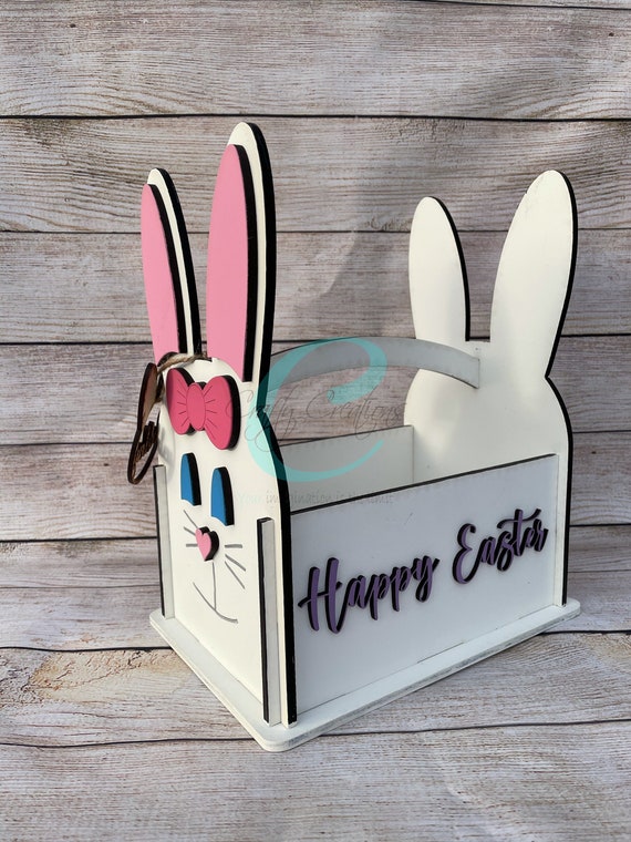 Easter Bunny Basket SVG File Only - Etsy Canada