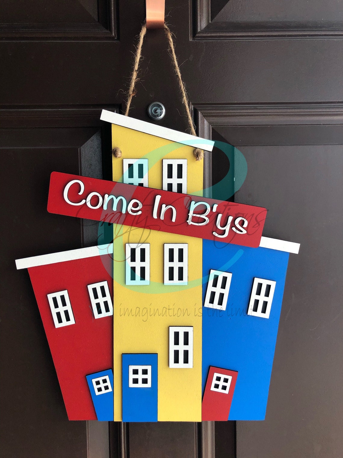 Jelly Bean Row House Door Hanger SVG File Only for Laser Etsy Canada