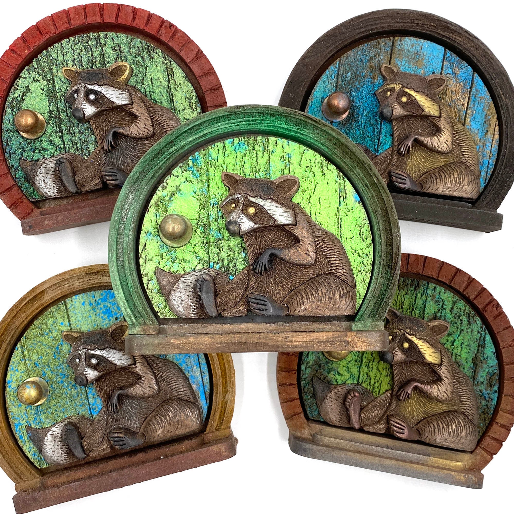 Raccoon Pixie Door Etsy