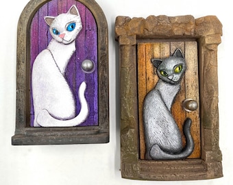 Katze Pixie Türen - Schwarz und Weiß