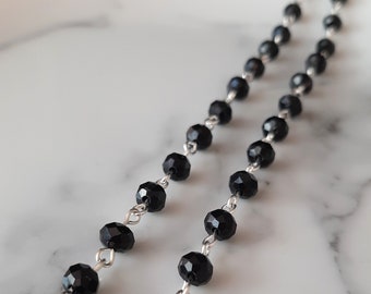 Black Beaded Necklace