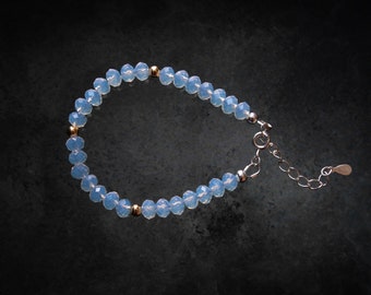 Moonstone Bracelet, Gemstone Bracelet,  Stacking Bracelet, June Birthday Bracelet