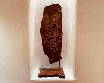 Galisteo One is part of the Stele Series. Designed as free-standing art in the spirit of New Mexico and the Southwest.