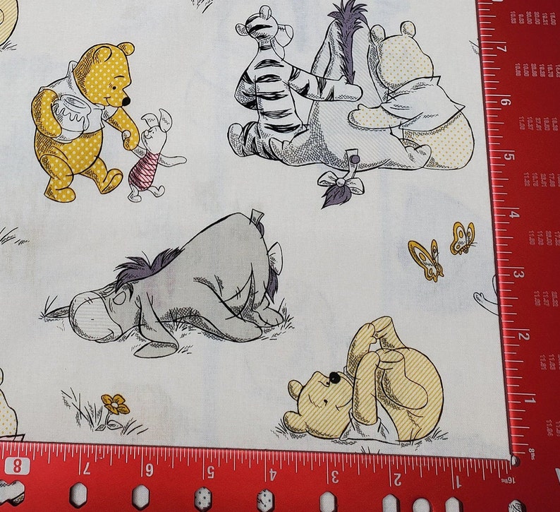Winnie The Pooh Togetherish Day Fabric Officially Licensed Etsy