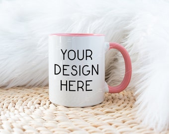 Pink Mug Mockup Etsy