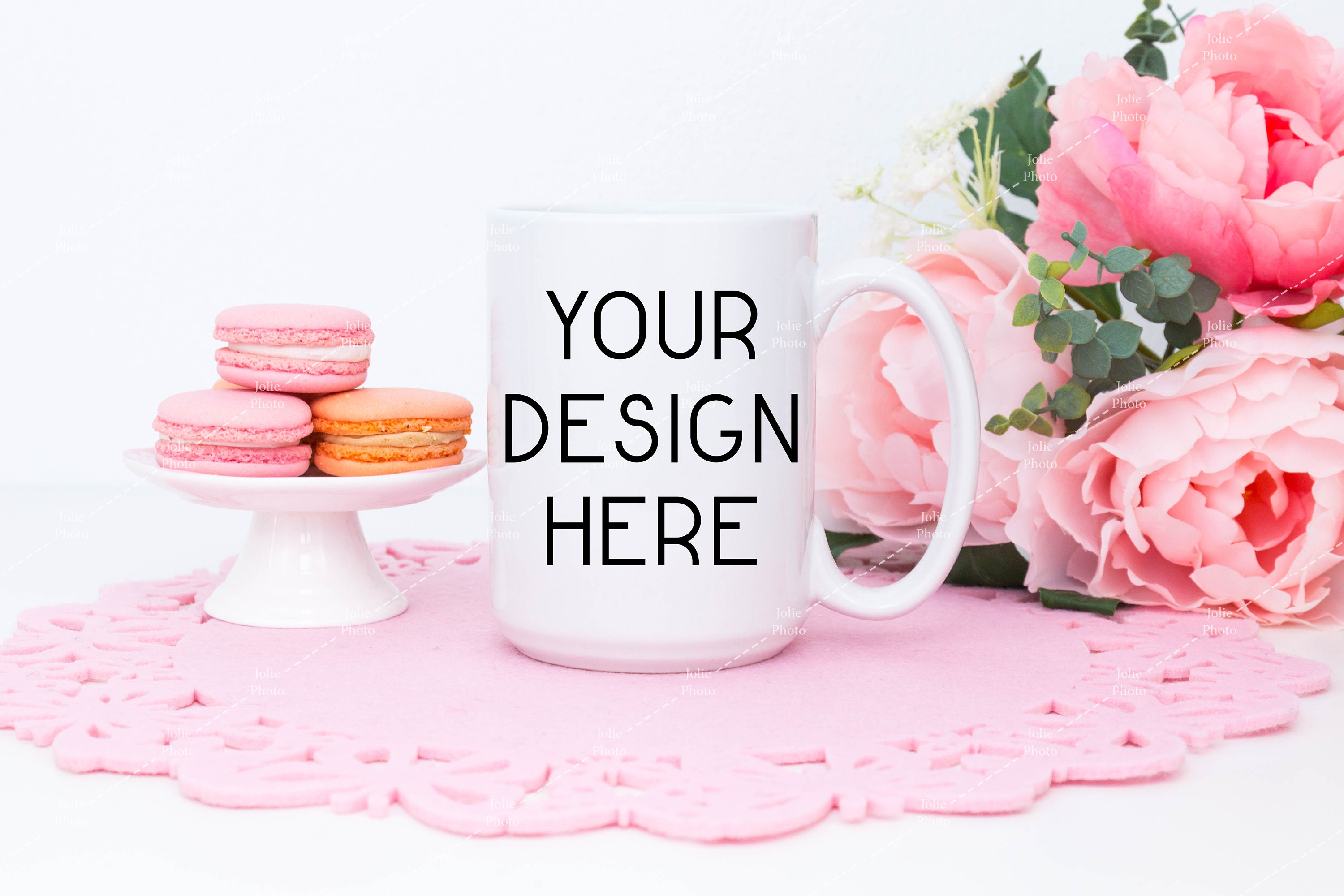 Download Valentine's Day Mug Mockup 15 Oz Blank White Coffee Cup | Etsy