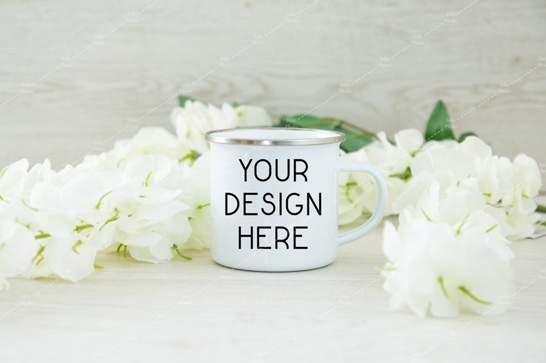Download Mug Mockup Enamel Blank White Coffee Cup White Handle ...