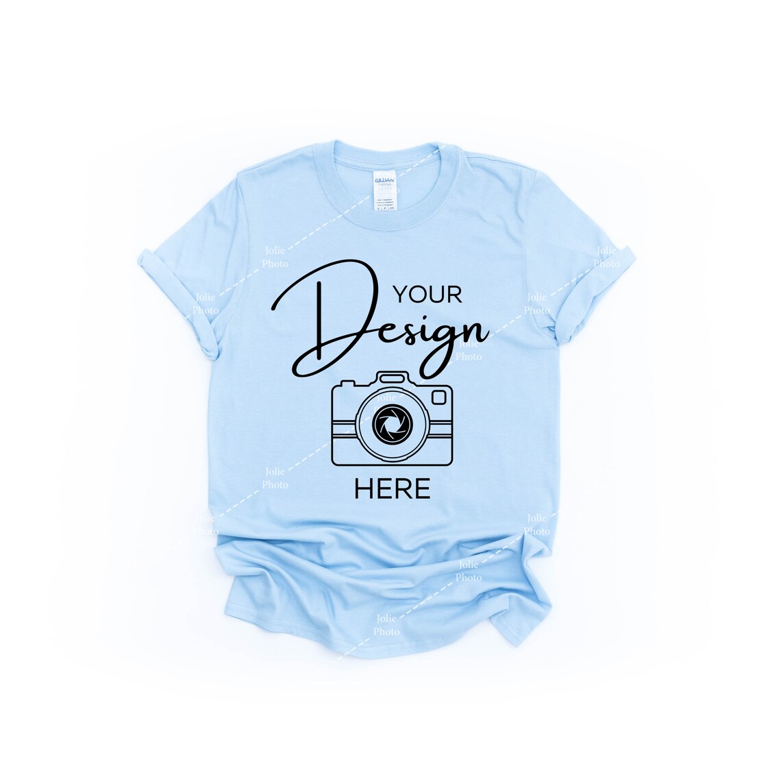Gildan 64000 Mockup Softstyle Light Blue T-shirt Mock up | Etsy