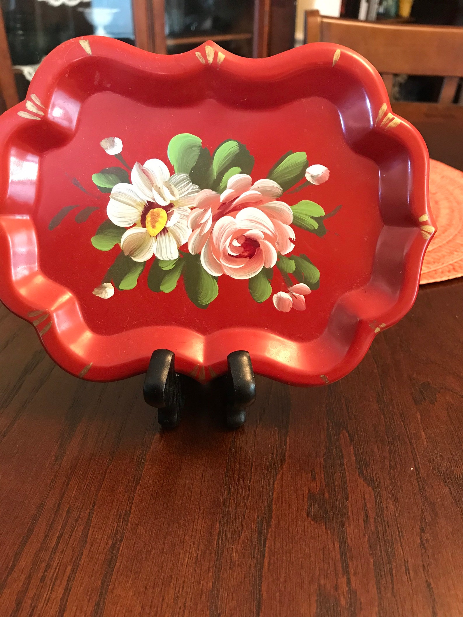 Nashco metal decorative 2 trays small set Etsy