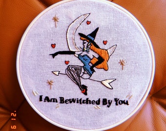 Bewitched 8 inch embroidery hoop