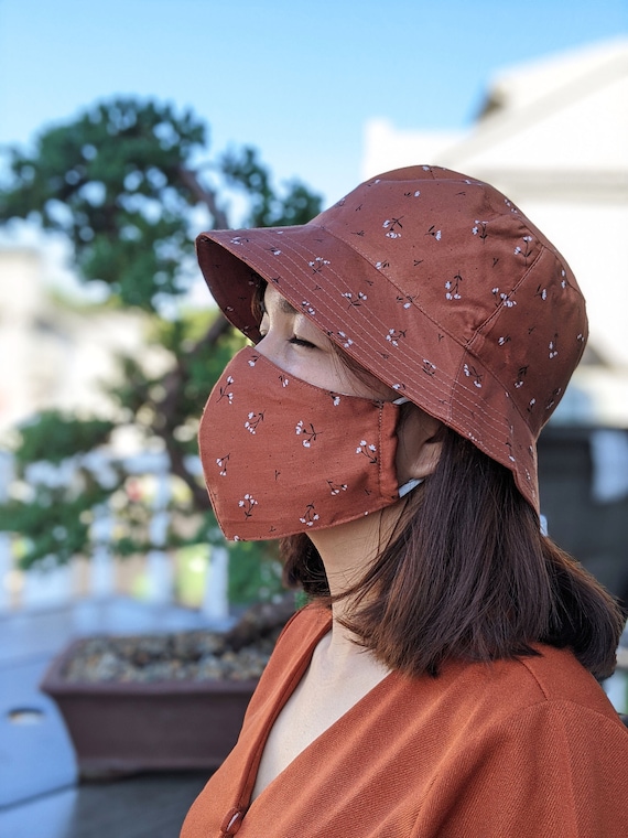 Japanese Face Mask Bucket Hat Set 