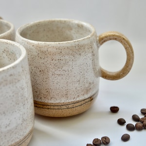 White speckled mug