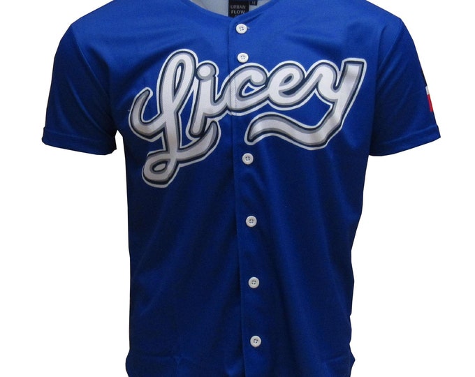 Tigres Del Licey Sports Short Sleeve Authentic Blue Baseball Jersey - Etsy