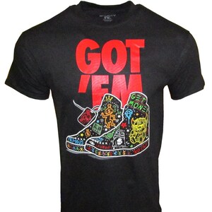 GOT&#39;EM Printed Sneakerhead Retro Cool Short Sleeve T Shirt NEW!