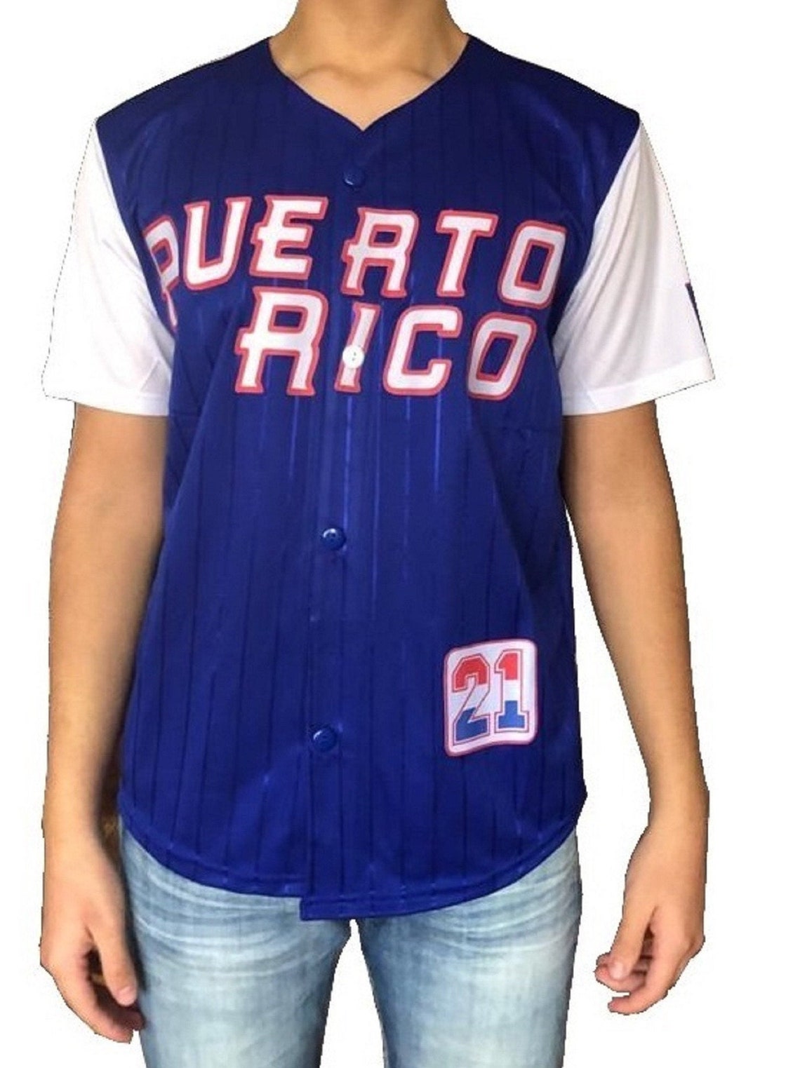 Puerto Rico Button Up Baseball Jersey Unisex 100 POLYESTER Etsy