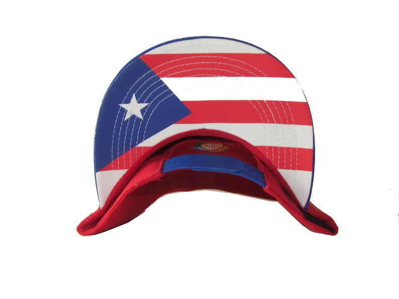 Puerto Rico gorras Snapback con bandera impresa bajo visera Etsy España