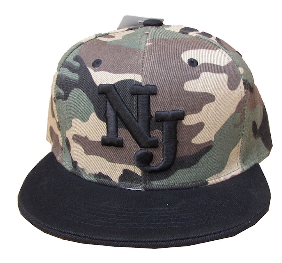 Snapback Baseball Cap New Jersey nj HAT 