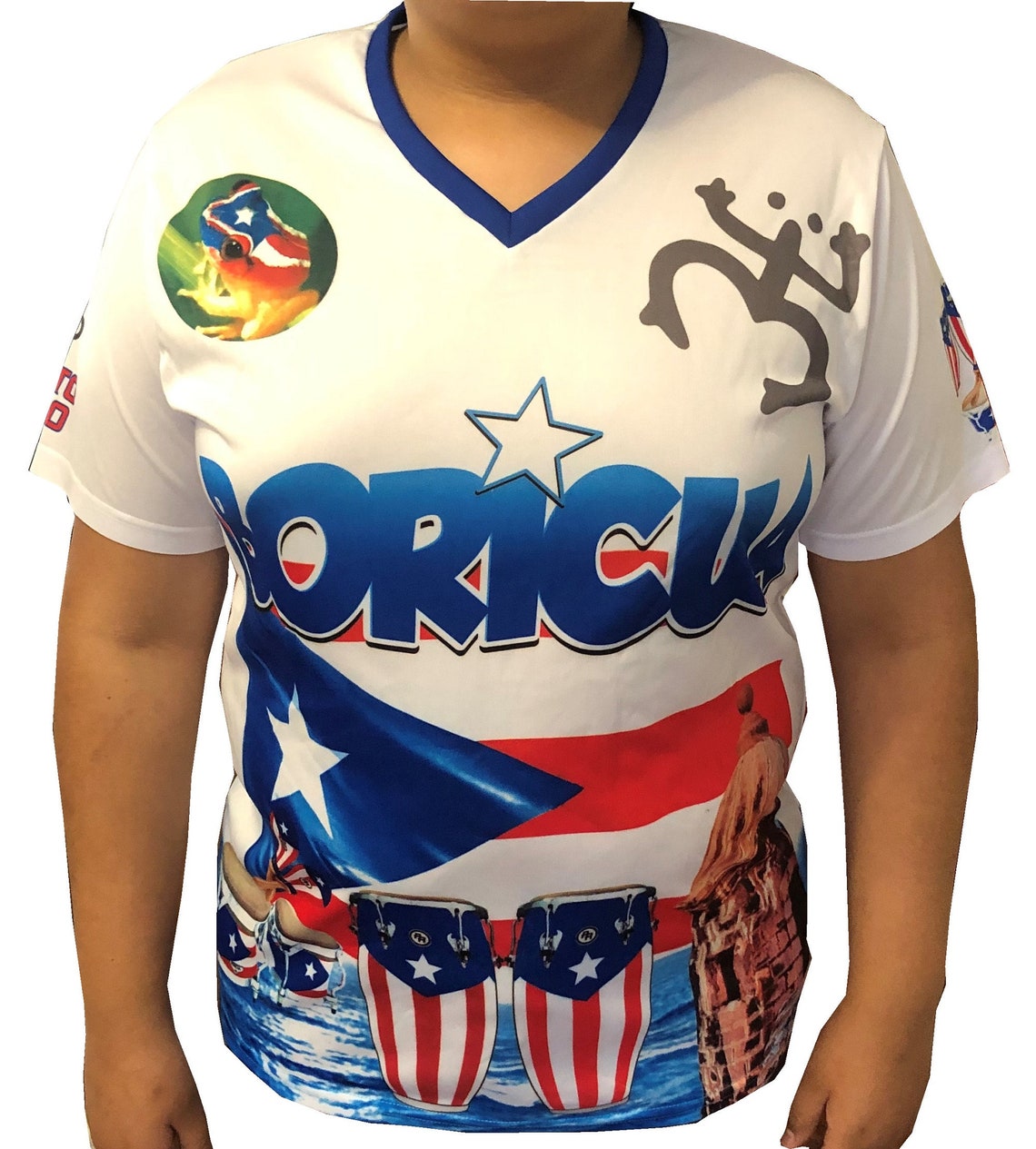 Puerto Rico Boricua camisa de manga corta Unisex 100 Etsy