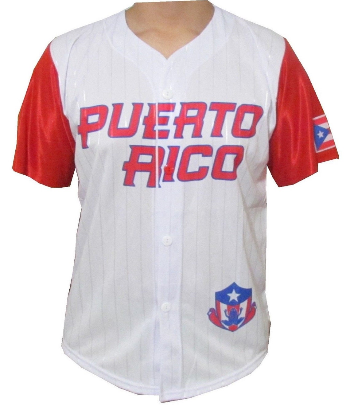 Puerto Rico Printed Baseball Shirt Adult Sizes 100 polyester Etsy