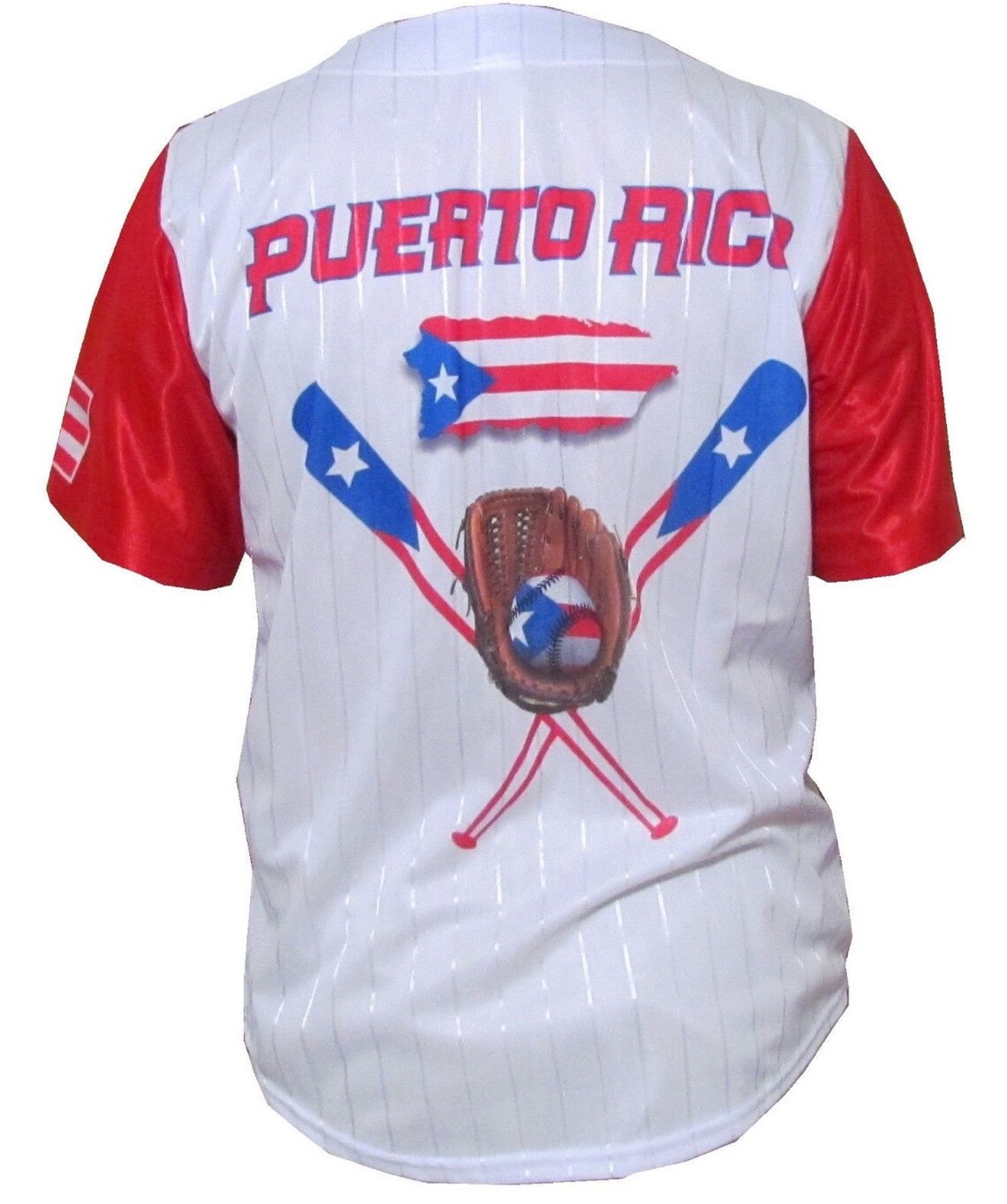 Puerto Rico Printed Baseball Shirt Adult Sizes 100 polyester Etsy