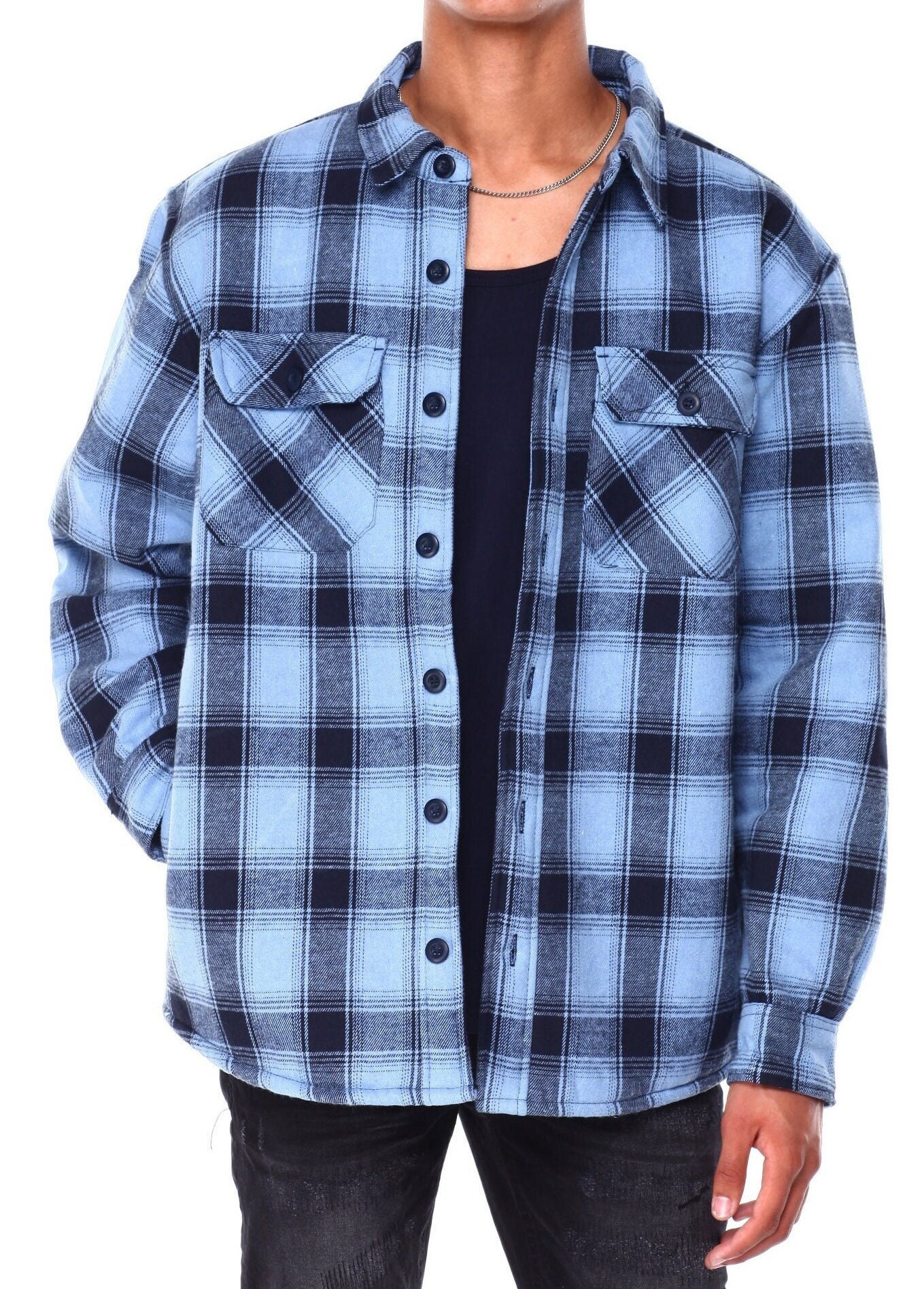 Sherpa Lined Mens Flannel