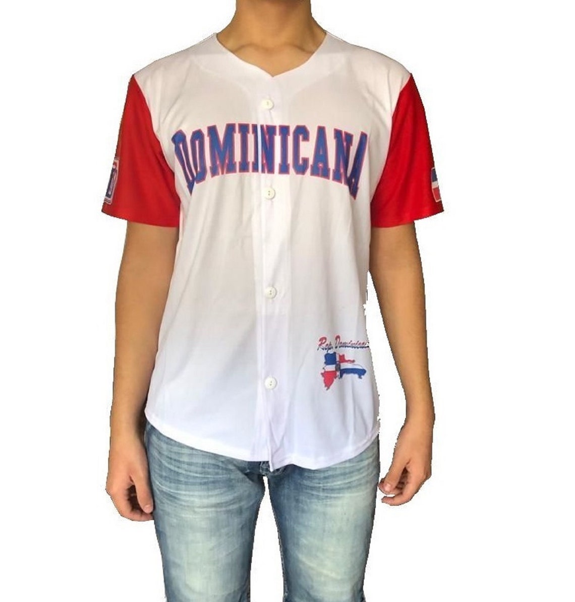 Button up Baseball Jersey Dominican Republic shirt Unisex Etsy