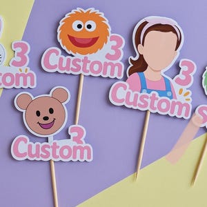 Ms Rachel themed cupcake toppers