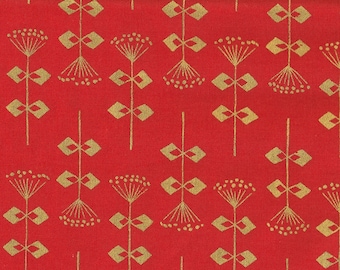 Cotton&Steel - Penpengusa - Tomato Metallic Fabric Cotton Fabric 50 cm x 110 cm 21.90 EUR/meter Fabric by the meter