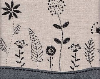 Leciel Flower natural Japan fabric, cotton/linen blend, 50 cm x 110 cm, €22.90/meter, sold by the meter