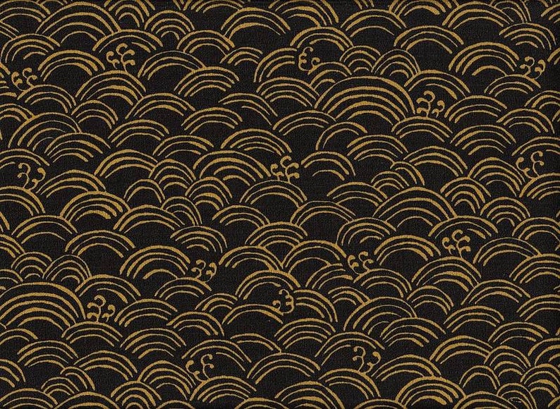 17.90 Eurmeter Japan fabric traditional cotton by the metre 50 cm x 110 cm Seigaiha midi red D1103a