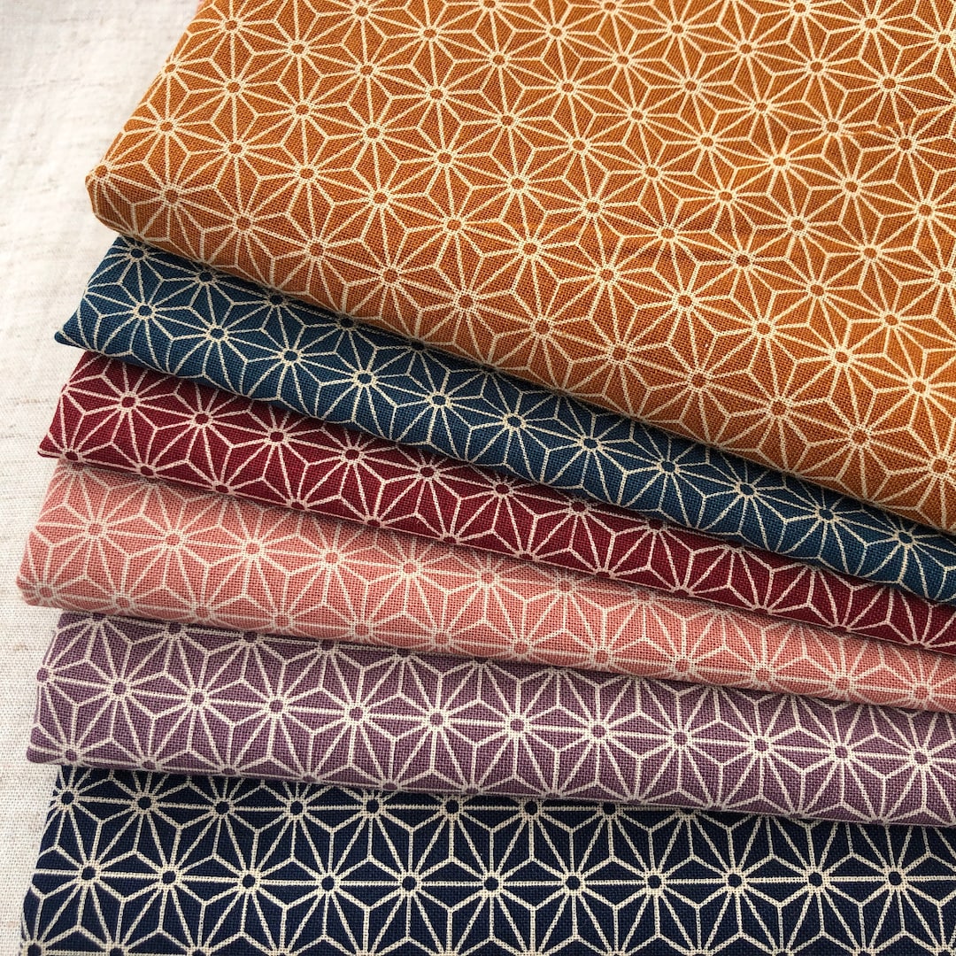 Asanoha Stars Japanese Fabric Traditional Cotton 19.90 Euro