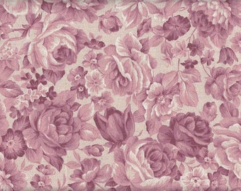 Roses pink canvas floral Japanese fabrics cotton/linen 50 cm x 110 cm 22.90 EUR/meter cotton fabric