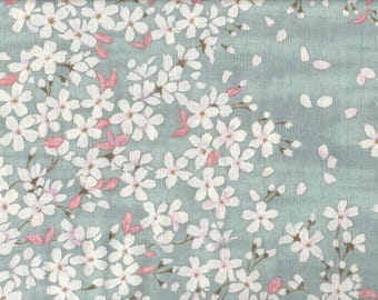 Sakura Japan-tyg, bomullstyg, 50 cm x 110 cm, 22,90 €/meter, Japanska tyger