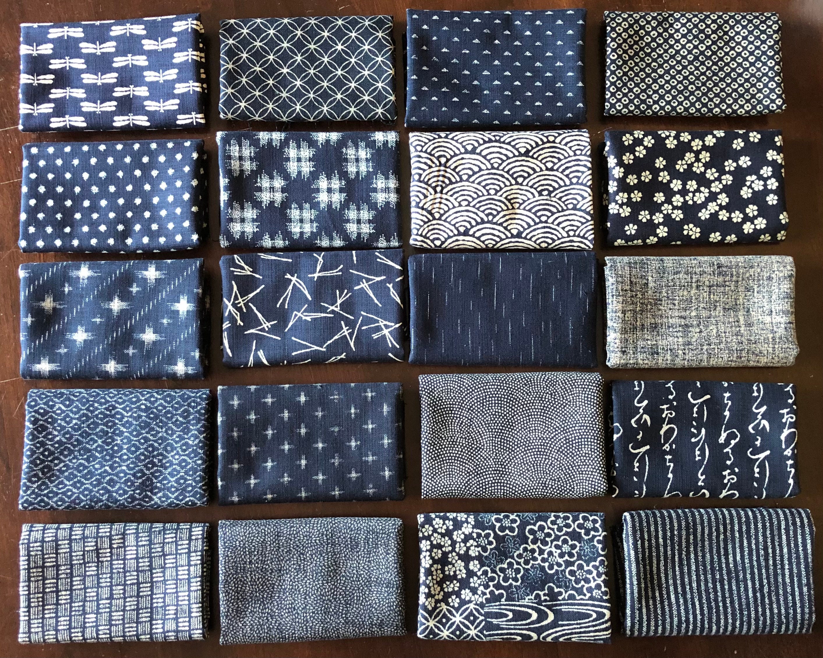 Traditional Japanese Blue Fabrics Indigo Blue Indigo Japan