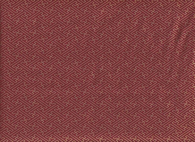 Hittasayagata Traditional Japanese fabrics 50 cm x 110 cm 19.90 Eur/meter sold by the meter cotton fabric from Japan Rot Gold