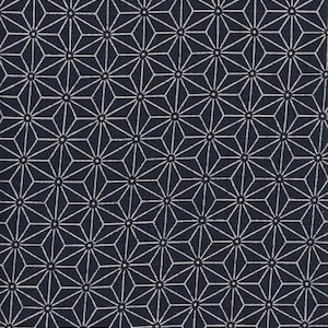 Tejidos azules tradicionales japoneses índigo azul índigo Japón Algodón azul 50 cm x 110 cm 19,90 Eur/metro tela de algodón por metro 22 Asanoha