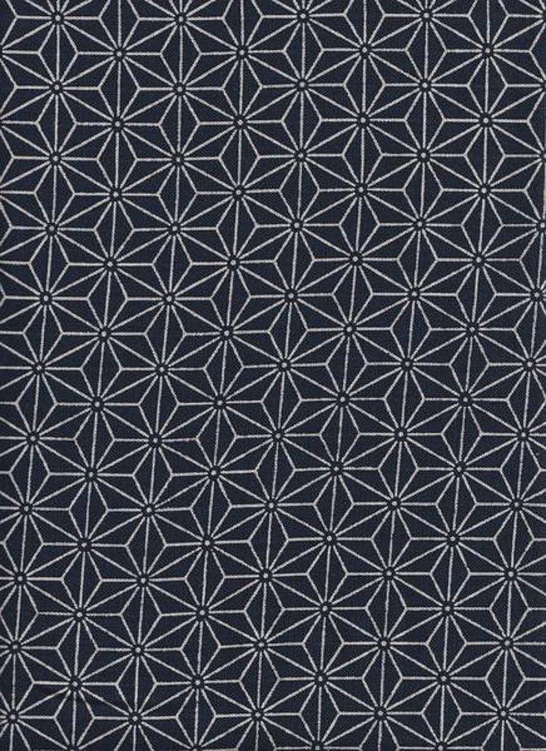 Tissus traditionnels japonais bleu indigo bleu indigo Japon Coton bleu 50 cm x 110 cm 19,90 Eur/mètre tissu coton au mètre 22 Asanoha