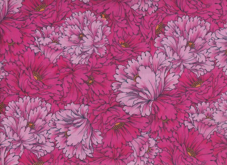 Paintbrush Studio Fabrics Dianthus Fabric Cotton Fabric Etsy