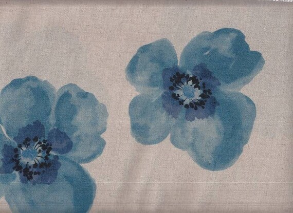 Hedgehog small turquoise Japan fabric cotton fabric cottonlinen 45 cm x 100 cm 17.90 Eurmeter goods