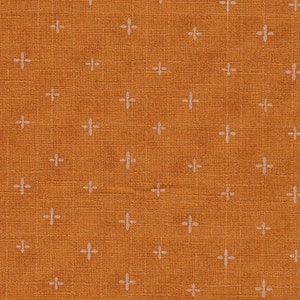 Crosses mustard yellow Japan fabric cotton 50 cm x 160 cm 24 Eur/meter sold by the meter cotton fabric
