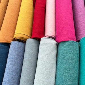 Wool felt, felt fabric, felt loden, 100% new wool, boiled wool, 50 x 140 cm 25.00 E/meter sold by the meter for felt jacket, felt overall, felt coat, felt trousers