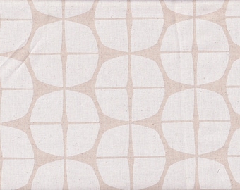 Cirkel naturtyg i Japan, bomulls-/linneblandning, 50 cm x 110 cm, 23,90 €/meter, säljs per meter