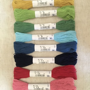 Sashiko Yarn 20m Olympus Cotton Yarn for Embroidery Stopper Repair Boro Visible Mending Darning Upcycling Embroidery Cotton Thread Japan