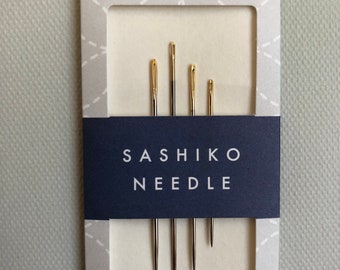 Sashiko needles 4 pieces for embroidery darning Boro Visible Mending Darning Upcycling Japanese Embroidery Japan