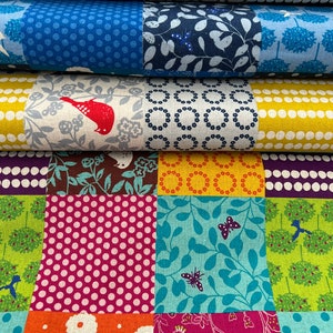 Kokka Echino Story Cotton/Linen 49 cm x 110 cm (5 rows) 26.50Eur/meter Sold by the meter Kokka Japan